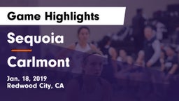 Sequoia  vs Carlmont  Game Highlights - Jan. 18, 2019