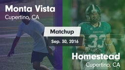Matchup: Monta Vista vs. Homestead  2016