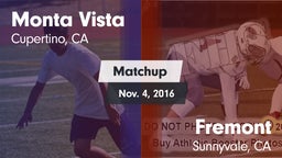 Matchup: Monta Vista vs. Fremont  2016