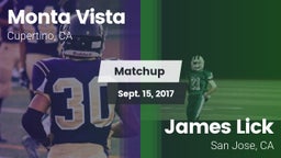 Matchup: Monta Vista vs. James Lick  2017