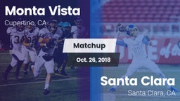 Matchup: Monta Vista vs. Santa Clara  2018