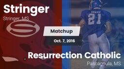 Matchup: Stringer vs. Resurrection Catholic  2015
