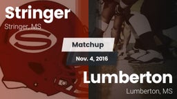 Matchup: Stringer vs. Lumberton  2016