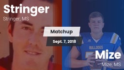 Matchup: Stringer vs. Mize  2018