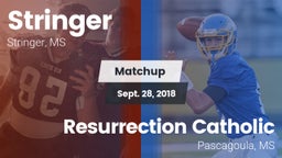 Matchup: Stringer vs. Resurrection Catholic  2018