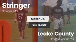 Matchup: Stringer vs. Leake County  2019