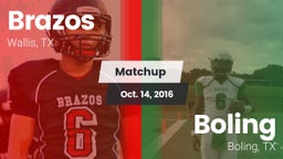 Matchup: Brazos vs. Boling  2016