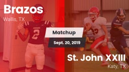 Matchup: Brazos vs. St. John XXIII  2019