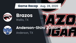 Recap: Brazos  vs. Anderson-Shiro Junior-Senior  2020