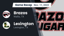 Recap: Brazos  vs. Lexington  2022