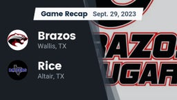 Recap: Brazos  vs. Rice  2023