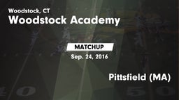 Matchup: Woodstock Academy vs. Pittsfield (MA) 2016