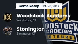 Recap: Woodstock Academy  vs. Stonington  2019