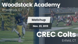 Matchup: Woodstock Academy  vs. CREC Colts 2019