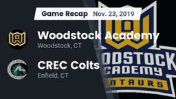Recap: Woodstock Academy  vs. CREC Colts 2019