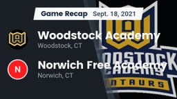 Recap: Woodstock Academy  vs. Norwich Free Academy 2021