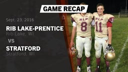 Recap: Rib Lake-Prentice  vs. Stratford  2016