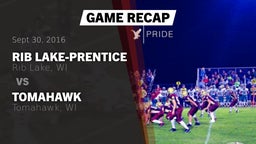 Recap: Rib Lake-Prentice  vs. Tomahawk  2016