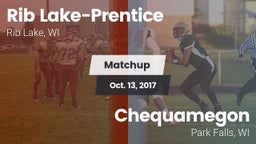 Matchup: Rib Lake-Prentice vs. Chequamegon  2017