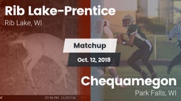 Matchup: Rib Lake-Prentice vs. Chequamegon  2018