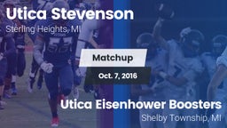 Matchup: Utica Stevenson vs. Utica Eisenhower  Boosters 2016