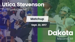 Matchup: Utica Stevenson vs. Dakota  2017