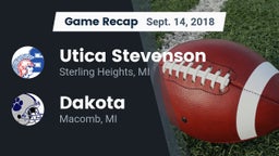 Recap: Utica Stevenson  vs. Dakota  2018