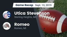 Recap: Utica Stevenson  vs. Romeo  2019