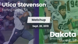 Matchup: Utica Stevenson vs. Dakota  2019