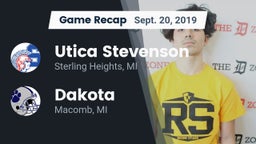 Recap: Utica Stevenson  vs. Dakota  2019