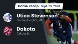 Recap: Utica Stevenson  vs. Dakota  2020
