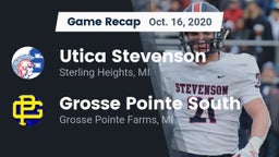 Recap: Utica Stevenson  vs. Grosse Pointe South  2020