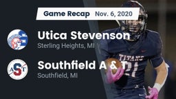 Recap: Utica Stevenson  vs. Southfield A & T 2020