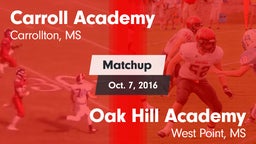 Matchup: Carroll Academy vs. Oak Hill Academy  2016