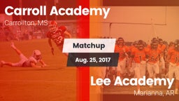 Matchup: Carroll Academy vs. Lee Academy  2017