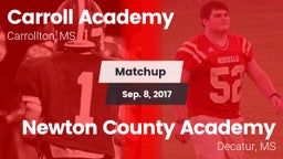 Matchup: Carroll Academy vs. Newton County Academy  2017
