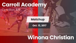 Matchup: Carroll Academy vs. Winona Christian 2017