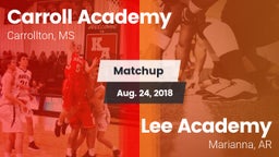 Matchup: Carroll Academy vs. Lee Academy  2018