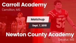 Matchup: Carroll Academy vs. Newton County Academy  2018