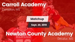Matchup: Carroll Academy vs. Newton County Academy  2019