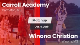 Matchup: Carroll Academy vs. Winona Christian  2019