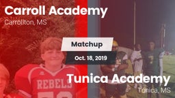 Matchup: Carroll Academy vs. Tunica Academy 2019