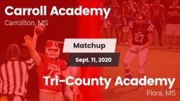 Matchup: Carroll Academy vs. Tri-County Academy  2020