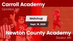 Matchup: Carroll Academy vs. Newton County Academy  2020