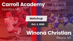 Matchup: Carroll Academy vs. Winona Christian  2020