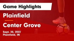 Plainfield  vs Center Grove  Game Highlights - Sept. 20, 2022