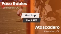 Matchup: Paso Robles vs. Atascadero  2016