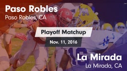 Matchup: Paso Robles vs. La Mirada  2016