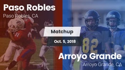 Matchup: Paso Robles vs. Arroyo Grande  2018