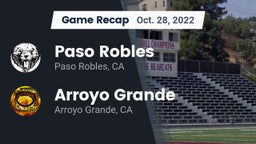 Recap: Paso Robles  vs. Arroyo Grande  2022